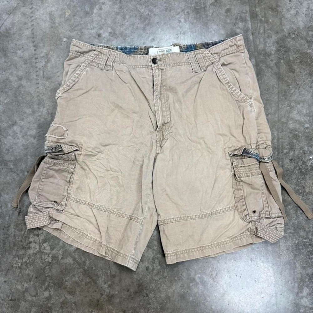 Y2K Urban Pipeline Tan Cargo Shorts‎ Size 38